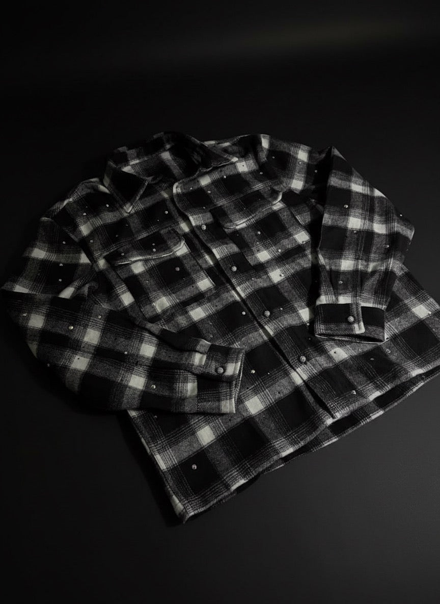 VACE Custom Flanell-Hemd - 1 of 1 mit Perlen oder Strassteinen/Perlen