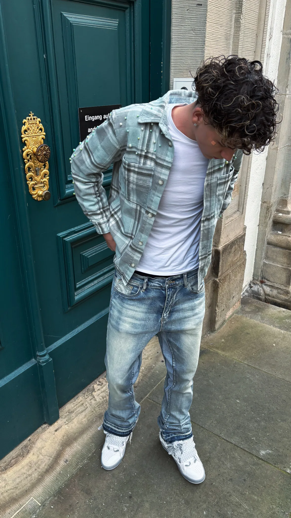 VACE Culture Custom Flannel Back View – custom streetwear